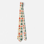 Cravate Sapin de Noël Élégant et Motif de Cadeaux  (Devant)