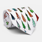 Cravate sapins de Noël  (Roulé)