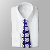 Cravate Sapphire Diamond Art, Bleu (Attaché)