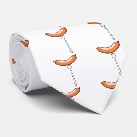 Cravate Saucisse sur une fourchette (Roulé)