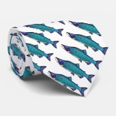 Cravate Saumon cyanotique (Roulé)