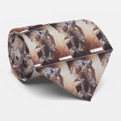 cravate sautante brune LTH de cheval (Roulé)