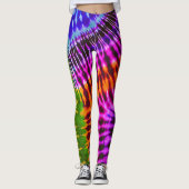 Cravate sauvage et libre Dye Hippie Leggings (Devant)