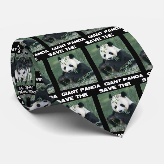Cravate Sauvez le panda géant (Roulé)