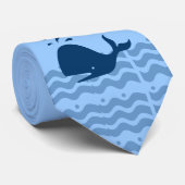 Cravate Sauvez Les Baleines - Conscients De L'Environnemen (Roulé)