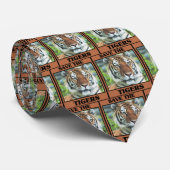 Cravate Sauvez les tigres (Roulé)