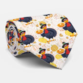 Cravate Save A Turkey Eat Pie Funny Happy Thanksgiving (Roulé)