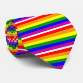Cravate Save the Date/Rainbow Wedding/Gay Pride (Roulé)