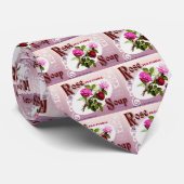 Cravate Savon rose (Roulé)