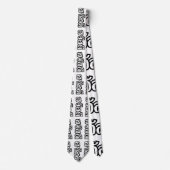 Cravate Sawatdee / Hello ~ Thaïlande / Script en thaï (Devant)