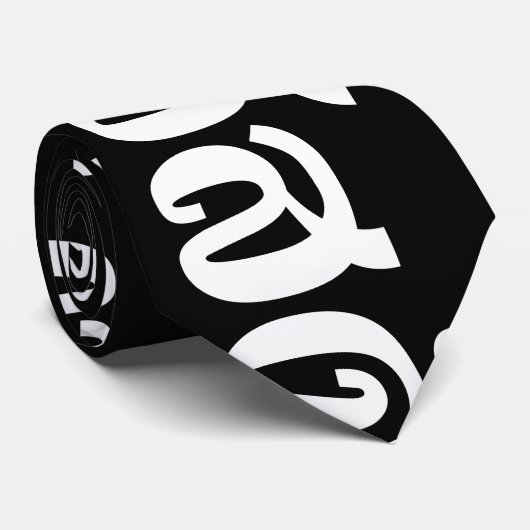 Cravate Sawatdee / Hello ~ Thaïlande / Script en thaï (Roulé)