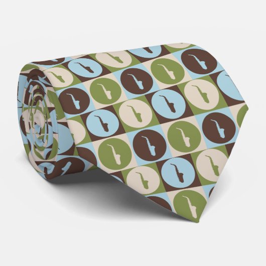 Cravate Saxophone d'art de bruit (Roulé)