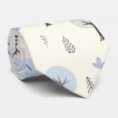 Cravate Scandinavian Forest Motif sans couture (Roulé)