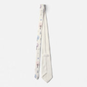 Cravate Scandinavian Forest Motif sans couture (Dos)