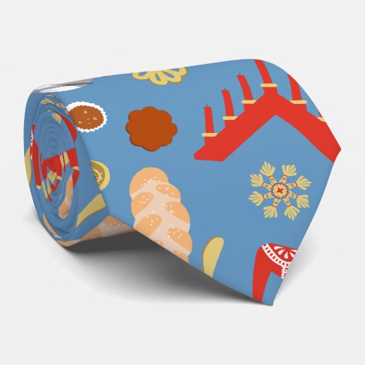 Cravate Scandinavie/Suédoise Jul Conception de pâtisseries (Roulé)