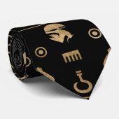 Cravate Scarabée égyptien d'or de scarabée - dans le (Roulé)