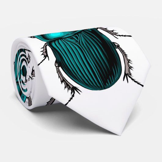 Cravate Scarabées bleus (Roulé)