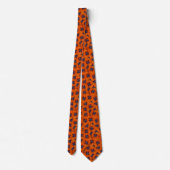 Cravate Scarlet Orange Poppy Motif sans joint (Dos)