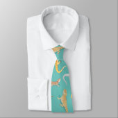 Cravate Scatter de dragon barbu Motif transparent (Attaché)