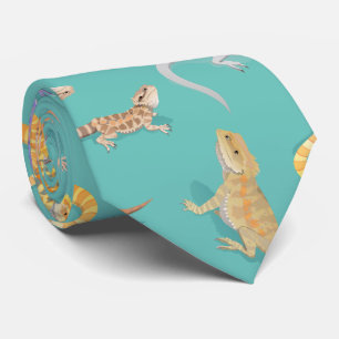 Cravate Scatter de dragon barbu Motif transparent
