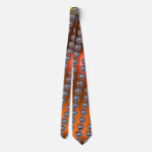 Cravate SCEAU DES CHEVALIERS MODÈLE JEU orange (Dos)