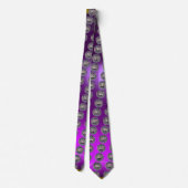 Cravate SCEAU DES CHEVALIERS TEMPLAR gem violet (Dos)