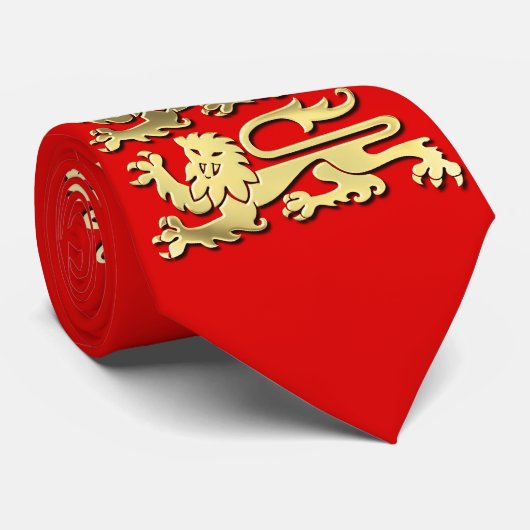 Cravate Sceau royal du roi Richard Ier d'Angleterre (Roulé)