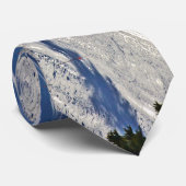 Cravate Scène d'hiver de ski alpin (Roulé)