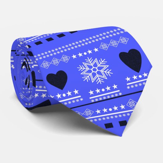 Cravate Scène d'hiver scandinave (Roulé)