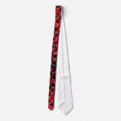 Cravate Scène Emo rouge et noir (Dos)