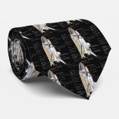 Cravate Schéma de navette spatiale (Roulé)