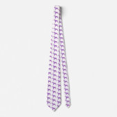 Cravate Schnauzer Chien Silhouette Purple PY&B Cou blanc (Devant)