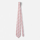 Cravate Schnauzer Christmas Chien Silhouette White Necktie (Devant)