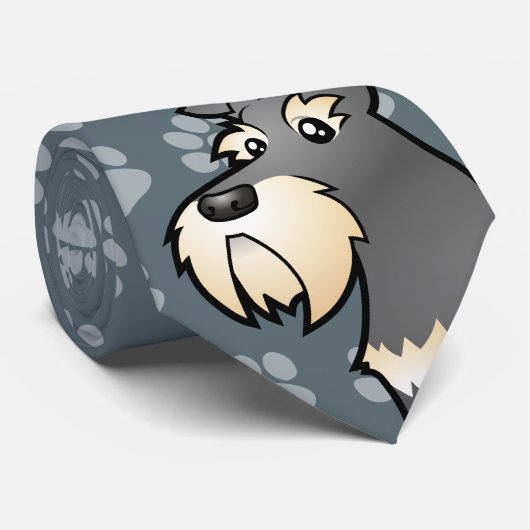 Cravate Schnauzer géant/standard/miniature de bande (Roulé)