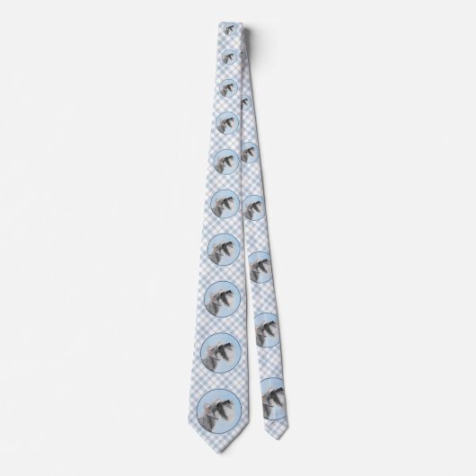 Cravate Schnauzer (Giant, Standard) Peinture - Chien Art (Devant)