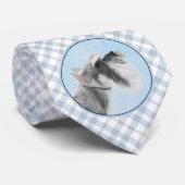 Cravate Schnauzer (Giant, Standard) Peinture - Chien Art (Roulé)