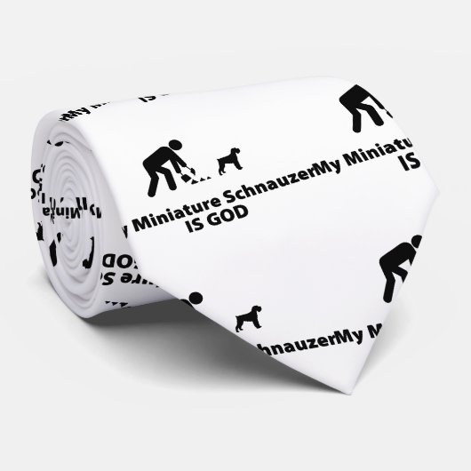Cravate Schnauzer miniature (Roulé)