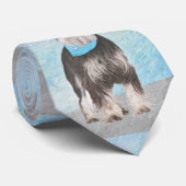 Cravate Schnauzer (Miniature) Peinture - Joli chien origin (Roulé)