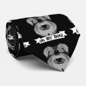 Cravate Schnauzer noir et blanc Oh Mon chien (Roulé)