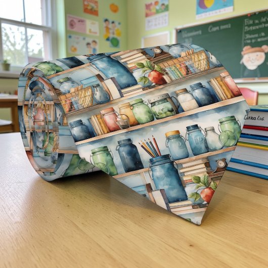 Cravate School Art Teacher Pattern Necktie Tie