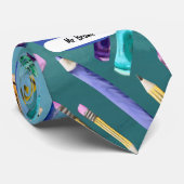 Cravate School supplies ombré pattern (Roulé)