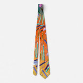 Cravate School supplies ombré pattern (Dos)