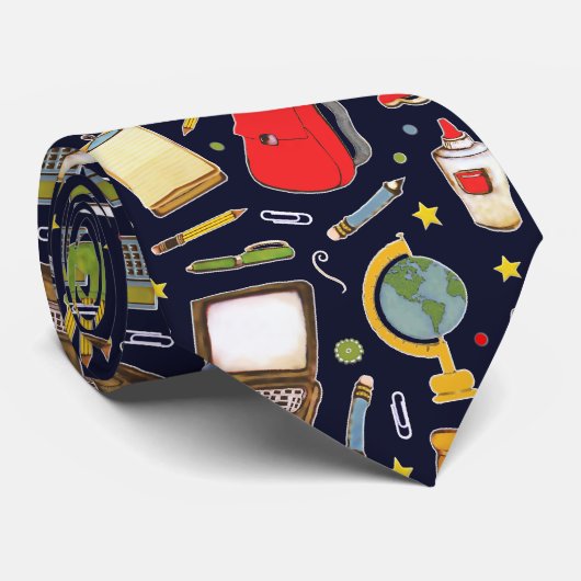 Cravate School Teacher Neck Tie (Roulé)