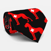 Cravate Schweiz Dogge (Roulé)