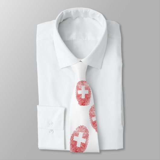 Cravate Schweizer Fingerabdruck (Attaché)