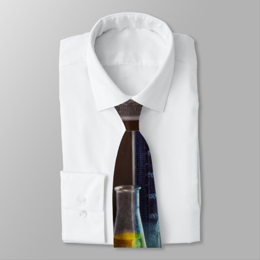 Cravate Science - Chimiste - Matériel de chimie (Attaché)