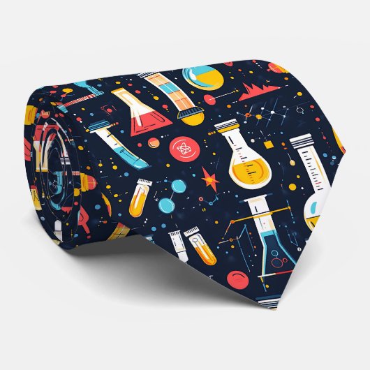Cravate Science Custom Necktie (Roulé)