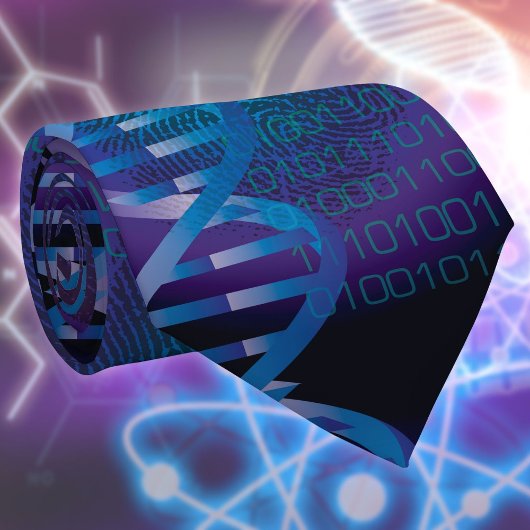 Cravate Science Médicale de l'empreinte génétique