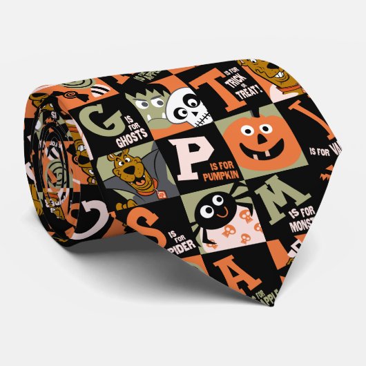 Cravate Scooby-Doo | Motif Halloween (Roulé)