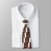 Cravate Scottish Royal À damiers Tartan Plaid avec texte (Attaché)